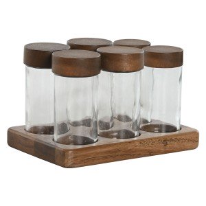Spice Rack Home ESPRIT 90 ml 17 x 12 x 10,5 cm |  Spice and sauce b...