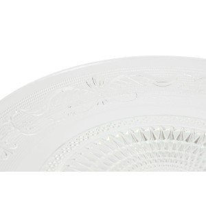 Flacher Teller Home ESPRIT Durchsichtig Kristall 29 x 29 x 9,2 cm |...