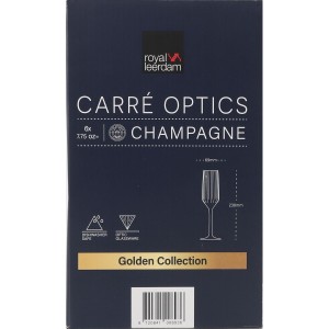 Champagne glass Inde Carre optics 6 Pieces |  Glasses, cups and jug...