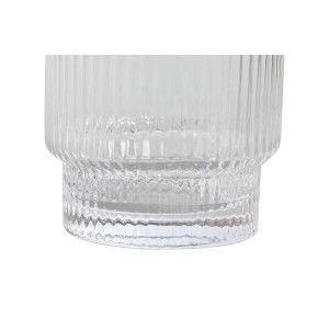 Set of glasses Home ESPRIT Transparent Golden Crystal 320 ml (6 Uni...
