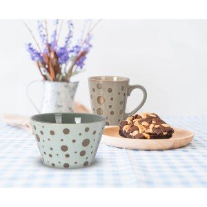 Tasse Kaffee und Tee La Mediterránea Lunas 220 ml Mond (24 Stück) |...