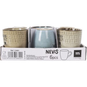 Tasse Kaffee und Tee La Mediterránea Nevis 90 ml (36 Stück) |  Tass...