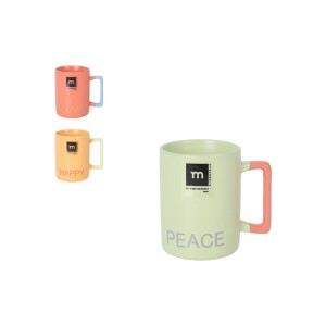 Tasse Kaffee und Tee La Mediterránea Love & Peace 180 ml (36 Stück)...
