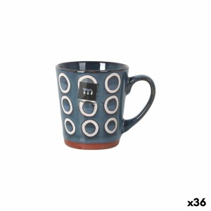 Tasse mug La Mediterránea Almudena Bleu 200 ml (36 Unités) |  Tasse...