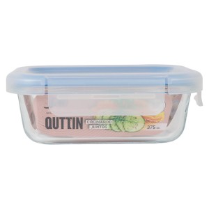 Hermetic Lunch Box Quttin Transparent Rectangular 375 ml (12 Units)...