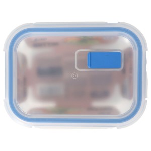 Hermetic Lunch Box Quttin Transparent Rectangular 375 ml (12 Units)...
