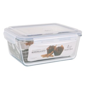 Lunchbox hermetisch Santa Clara Durchsichtig rechteckig 3,5 L (3 St...