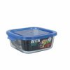 Hermetic Lunch Box Quttin Blue Transparent 750 ml (6 Units) |  Lunc...
