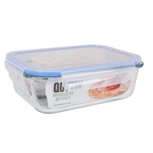 Hermetic Lunch Box Quttin Transparent Rectangular 1L (6 Units) |  L...
