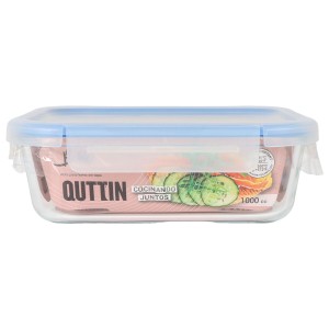 Hermetic Lunch Box Quttin Boho Transparent Rectangular 1 L (6 Units...