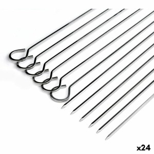 Grillspieß-Set Algon Metall 27 cm 6 Stücke (24 Stück) |  Grills   |...
