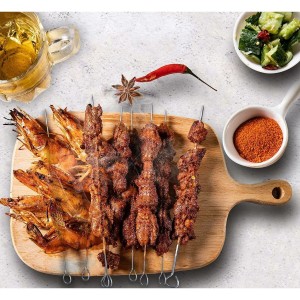 Ensemble de brochettes pour barbecue Algon Métal 25 cm 12 Pièces (2...