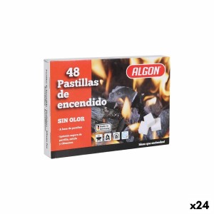 Firelighters Algon 48 Pieces (24 Units) |  Barbecues and Accessorie...