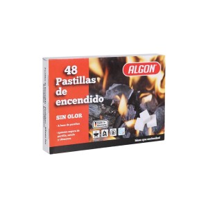Firelighters Algon 48 Pieces (24 Units) |  Barbecues and Accessorie...