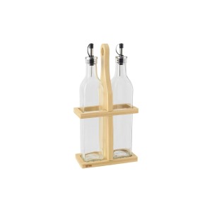 Gewürzset Quttin Braun Durchsichtig Glas Bambus 0,5 L 2 Stücke (12 ...