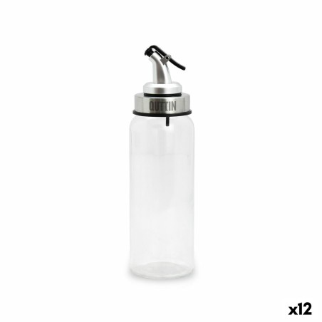 Cruet Quttin Transparent Silver Glass 5,5 x 5,5 x 20,5 cm (12 Units...