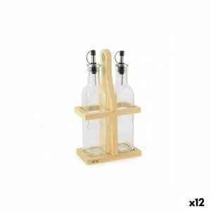 Gewürzset Quttin Braun Durchsichtig Glas Bambus 250 ml 2 Stücke (12...