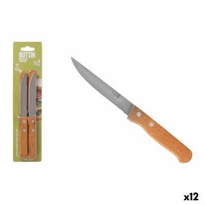 Küchenmesser Quttin Natura Braun Silberfarben Edelstahl 10,5 cm 4 S...