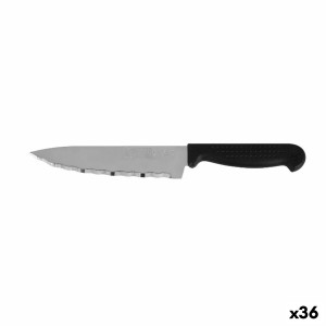 Couteau de cuisine Quttin Laser Noir Argenté 28 x 6 x 1,3 cm (36 Un...