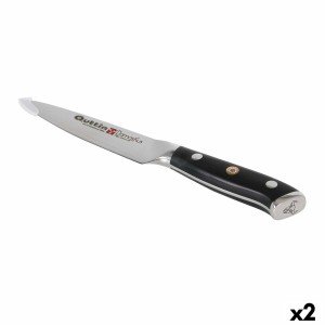 Kitchen Knife Quttin Damaskus Black Silver 12 cm (2 Units)