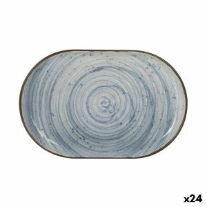 Serving Platter La Mediterránea Anllo Oval 20 x 13 x 2 cm (24 Units...