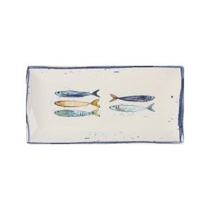 Serving Platter La Mediterránea Peixe Rectangular Fish 30 x 15 x 2 ...