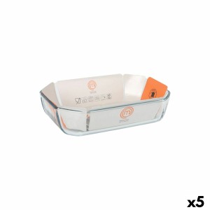 Serving Platter MasterChef Rectangular 2,2 L 27 x 18 cm (5 Units) |...