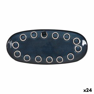 Kochschüssel La Mediterránea Macarella blue Oval 29 x 13,5 x 2,4 cm...