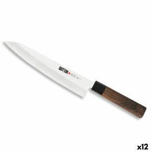 Couteau de cuisine Quttin GYUTOU Takamura Marron Argenté 20 cm (12 ...