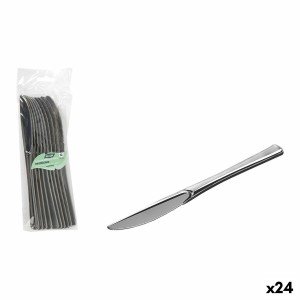 Set de couteaux réutilisables Algon Argenté Plastique 20 cm 10 Pièc...