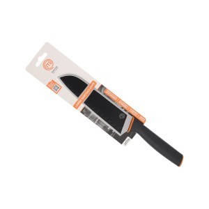 Kitchen Knife MasterChef Black Silver 18 cm (24 Units)