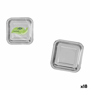 Service de vaisselle Algon Argenté 20 cm 20 x 2 cm 10 Pièces (18 Un...