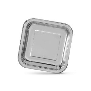 Geschirr-Set Algon Silberfarben 20 cm 20 x 2 cm 10 Stücke (18 Stück...