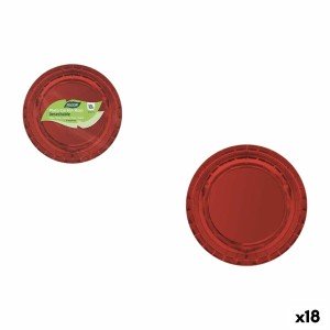 Geschirr-Set Algon Rot 20 cm 10 Stücke (18 Stück) |  Geschirr, Tabl...