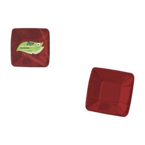 Service de vaisselle Algon Rouge 18 cm 12 Pièces (18 Unités) |  Ass...