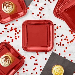 Geschirr-Set Algon Rot 23 cm 10 Stücke (18 Stück) |  Geschirr, Tabl...