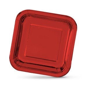 Plate set Algon Red 26 cm 3 Pieces (18 Units) |  Plates, platters a...