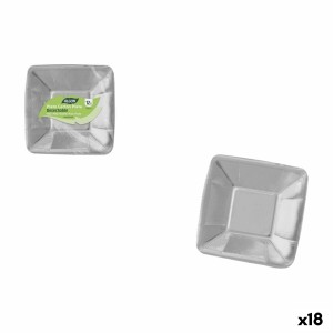 Service de vaisselle Algon Argenté 18 cm 12 Pièces (18 Unités) |  A...