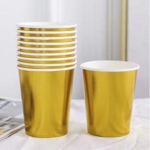 Set of glasses Algon Golden 200 ml 10 Pieces (18 Units) |  Glasses,...