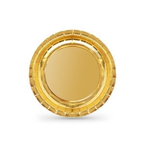 Service de vaisselle Algon Doré 20 cm 10 Pièces (18 Unités) |  Assi...