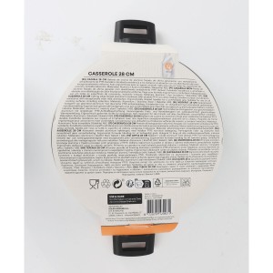 Casserole with lid MasterChef 28 cm 2,5 mm (4 Units) |  Pans and ca...