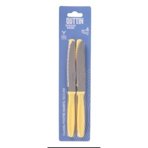 Dessert knife Quttin YVORY 4 Pieces (18 Units) |  Knives and cutler...