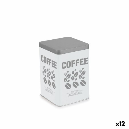 Metalldose Quttin COFFEE Metall 10,5 x 10,5 x 15 cm (12 Stück) |  W...