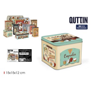 Boîte en métal Quttin Capsules (12 Unités) |  Boîtes déjeuner, réci...