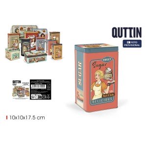 Metalldose Quttin SUGAR (12 Stück) |  Brotdosen, Lebensmittelbehält...