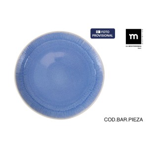 Assiette plate La Mediterránea Calobra Bleu (12 Unités) |  Assiette...