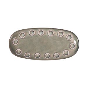 Serving Platter La Mediterránea Almudena Grey Oval 25 x 12 x 2,2 cm...