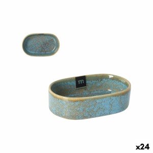 Serving Platter La Mediterránea Scratch blue 13 x 8 x 4 cm (24 Unit...