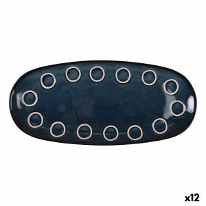 Kochschüssel La Mediterránea Almudena Blau Oval 33 x 14,8 x 2,7 cm ...