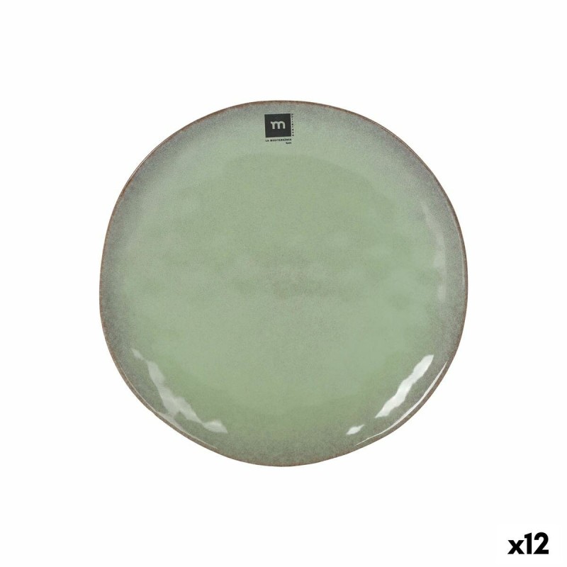 Flacher Teller La Mediterránea Macarella green Ø 26,5 cm (12 Stück)...